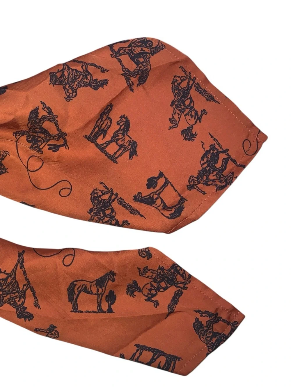 Cruel Denim Western Scrunchie Hair orange Cowgirl Horses